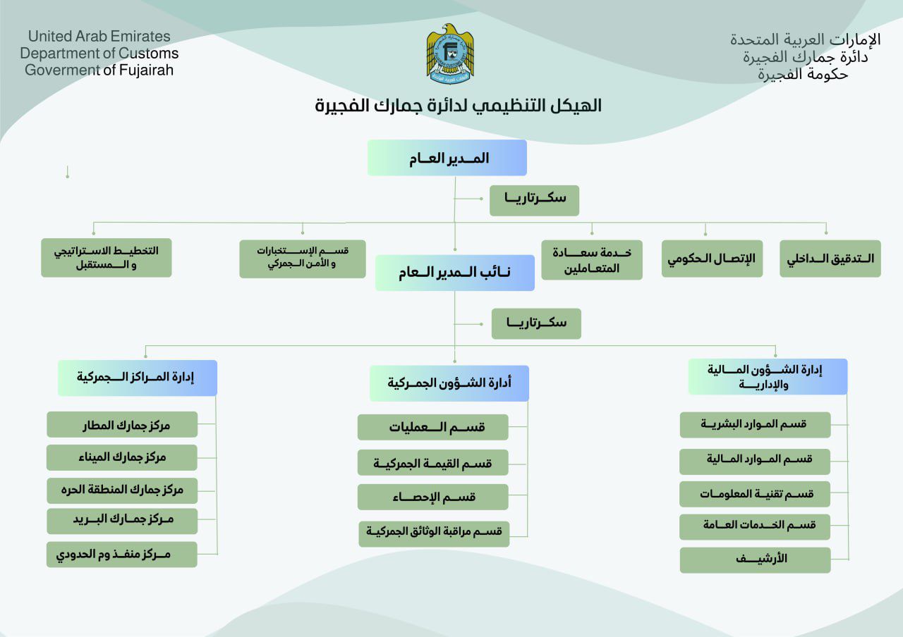 الهيكل التنظيمي للدائرة